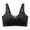 Black, variant on Cup Bra For Big Breasts Soft Support No Rims Push Up Bra Wireless Bras Purple