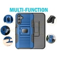 thumbnail image 6 of Nakedcellphone Rugged Combo for Samsung Galaxy A15 5G Phone Case, Hybrid Ring Grip Cover with Stand [Built-In Mounting Plate] and Belt Clip Holster Holder, 6 of 10