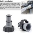 thumbnail image 3 of Adaptador de manguera de piscina A,Adaptador de piscina de 2 piezas A,Adaptador de manguera de repuesto con, 3 of 5