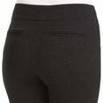 thumbnail image 3 of Hilary Radley Womens Narrow Leg Stretch Slim Ponte Pant (Charcoal Combo, X-Small), 3 of 3