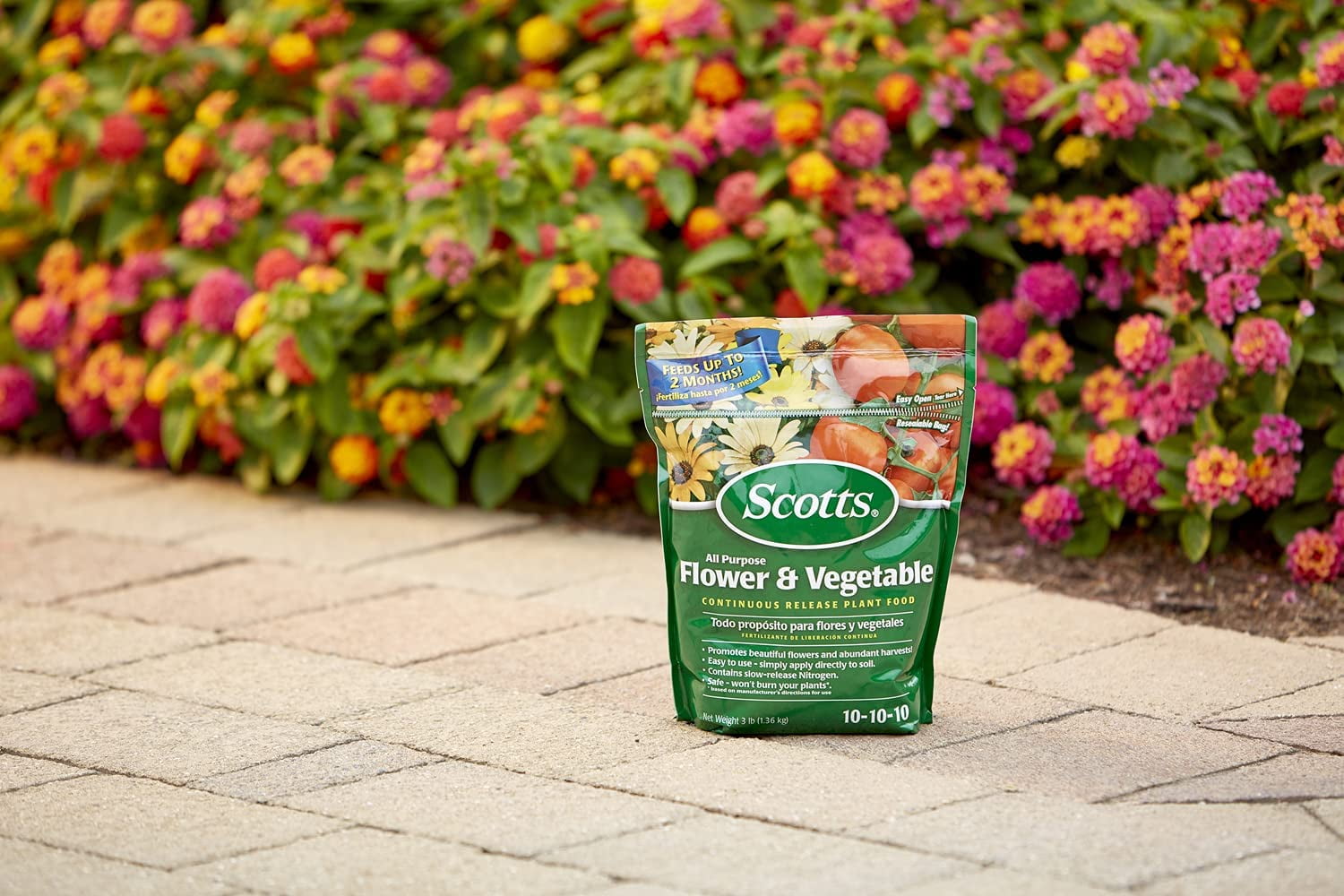 6-pack Scotts All Purpose Flower and Vegetable Plant Food Granules - Continuous Release - 6 Pack, 3 lbs — Outdoor & Indoor Plant Use, Easy Application