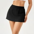 thumbnail image 2 of SWSMCLT Women's Active Scooter Boyleg Comfy Casual Classic Above Knee Length Chic Skort Aline Scooter Skirt Black 8-10, 2 of 5