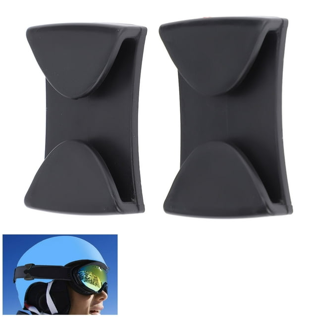 2pcs Ski Goggle Clips Ski Helmet Clamp Easy to Install Winter Sports Goggles Fixer for Skiing