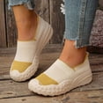 thumbnail image 2 of YLYL Women's Knit Platform Sneakers No Slip Thick Sole Lightweight Comfortable Casual Shoes, 2 of 7