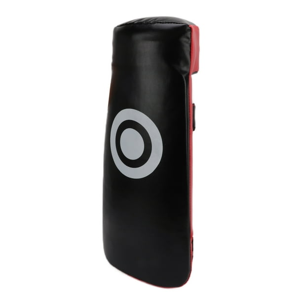 Almohadilla para patadas de taekwondo, almohadilla para patadas de boxeo con superficie de perforación curvada, almohadilla para patadas de karate de cuero pu para atrenamiento