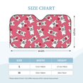 thumbnail image 2 of Kdxio French Bulldog And Heart Print Windshield Sun Shade, Foldable Sun Blocker for Car,Truck,SUV Automotive Interior Sun Protection,Reflective Shade for Front Windshield(Medium), 2 of 6
