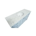 thumbnail image 4 of Horizon 60" Single Bathroom Vanity with Powder Blue Cabinet and Engineered Carrara Top, 4 of 5