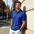 thumbnail image 6 of Men's Golf Polo Shirt Short Sleeve Casual Work Activewear Performance Polo Shirts for Men Moisture Wicking Quick Dry, 6 of 9