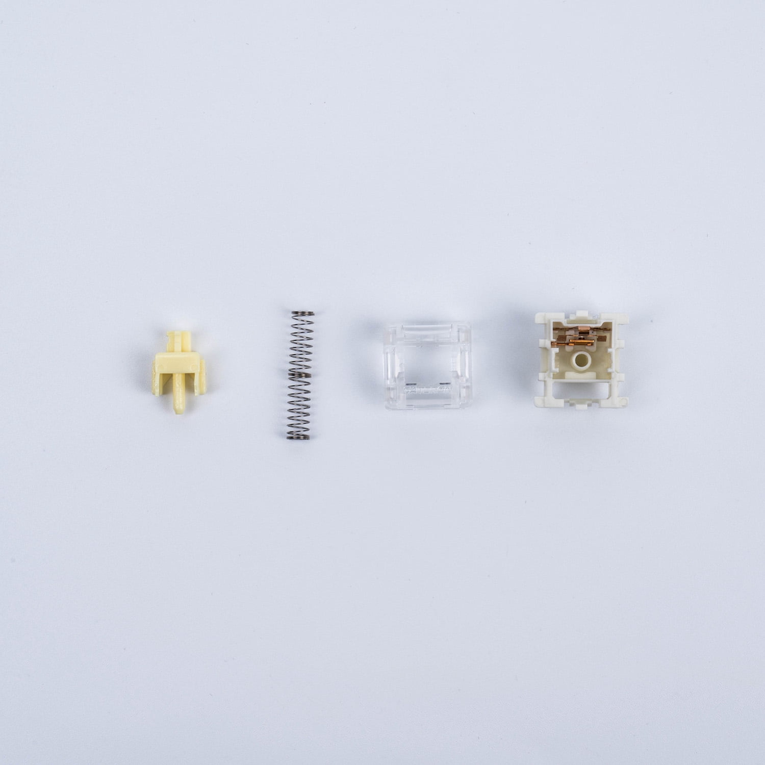 GATERON Jupiter Banana Keyboard Switches, Tactile 59gf RGB LED 5 Pin Factory Pre-lubed Key Switches for MX Mechanical Keyboard(Banana,110PCS)