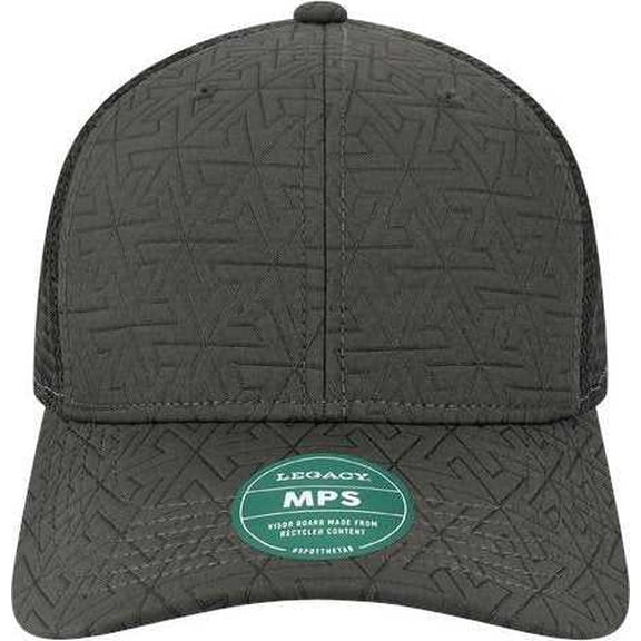 Legacy MPS Mid-Pro Snapback Trucker Cap - Black Z - Quilted