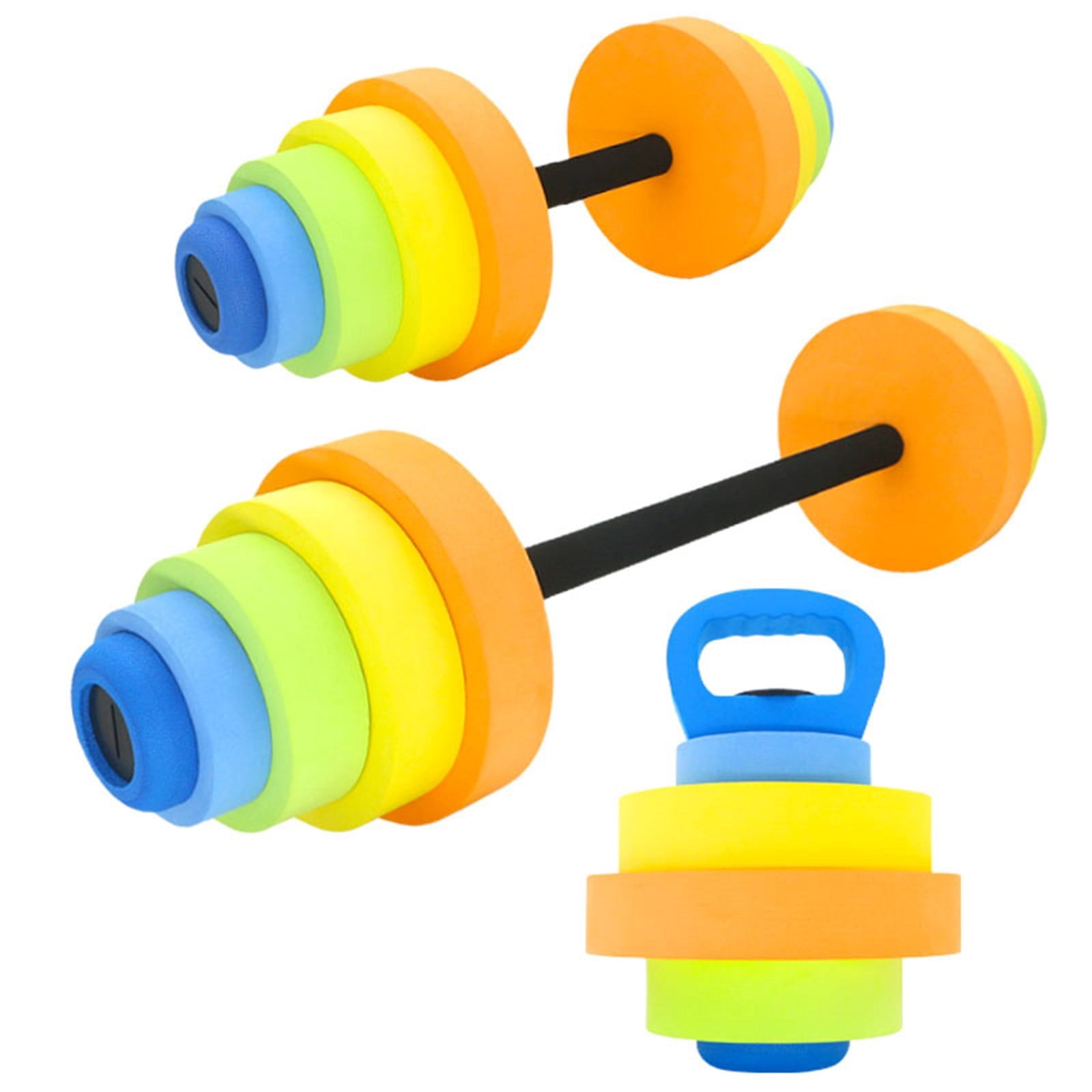 Kids Fitness Dumbbells Set Water Fitness Toy Exercise Gym Equipment Adjustable Dumbbells for Pool Primary School