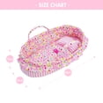 thumbnail image 6 of Lullaberry Cozy Dream Doll Bassinet - Baby Doll Portable Carrier - Fits for American Girl Dolls up to 18"(46cm) - Soft Pillow & Safety Buckle Included - Pink, 6 of 6