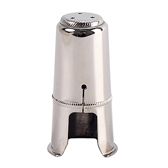 58 Mm Metal Mouthpiece Cap Protective Clarinet Reed Trumpet Stand Tenor Sax Silver