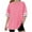 Hot Pink, variant on Ltctricy Girls' Oversized T Shirts children Striped Short Sleeve Crew neck Loose Tunic Tops Summer Casual Tee Blouses
