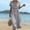Gray, variant on Lounge Dress Plus Size Summer Dresses 2026 Short Sleeve V Neck Lace Loose Fit Maxi Dress Summer for Date Night and Dinner S-3XL