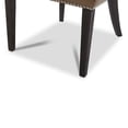 thumbnail image 6 of CHITA Upholstered Dining Chairs Set of 2 Kitchen Chairs, Full Back&Wood Legs, Faux Leather in Saddle Brown, 6 of 7