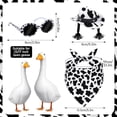 thumbnail image 3 of Porch Goose Outfits 23 inch, 23 inch Porch Goose Outfits, Front Porch Goose, Porch decorations, Cow Print Fabric, Polyester Fabric, Porch Goose Accessories, Hat Accessories, Party, 3 of 6
