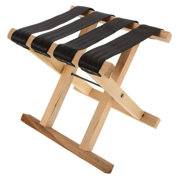OHOIOLLA Folding Stool Black for Travel 1Pcs 11X11X9.3In