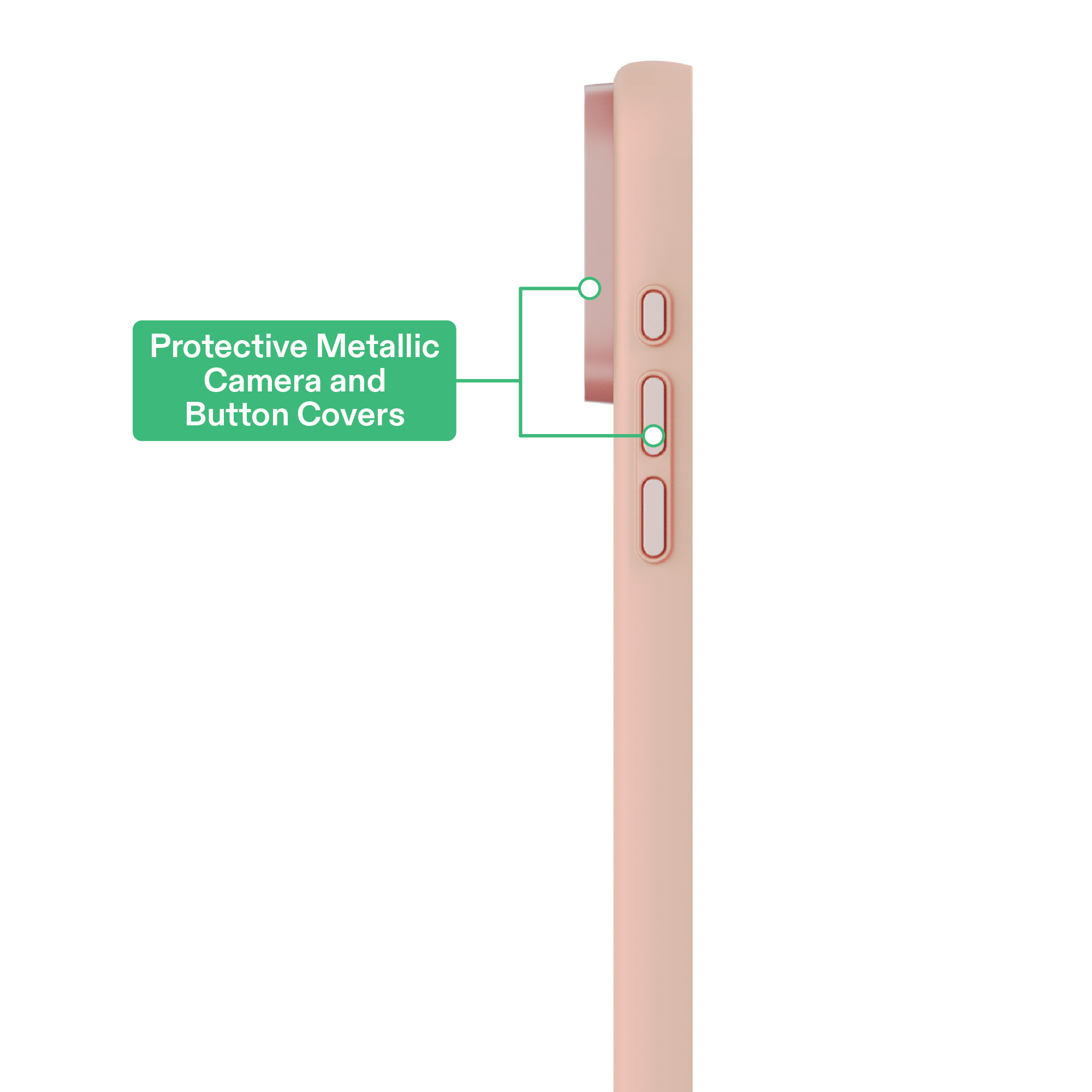 onn Soft Touch Phone Case for iPhone 18 Pro / 17 Pro, MagSafe Compatible - Blush Pink