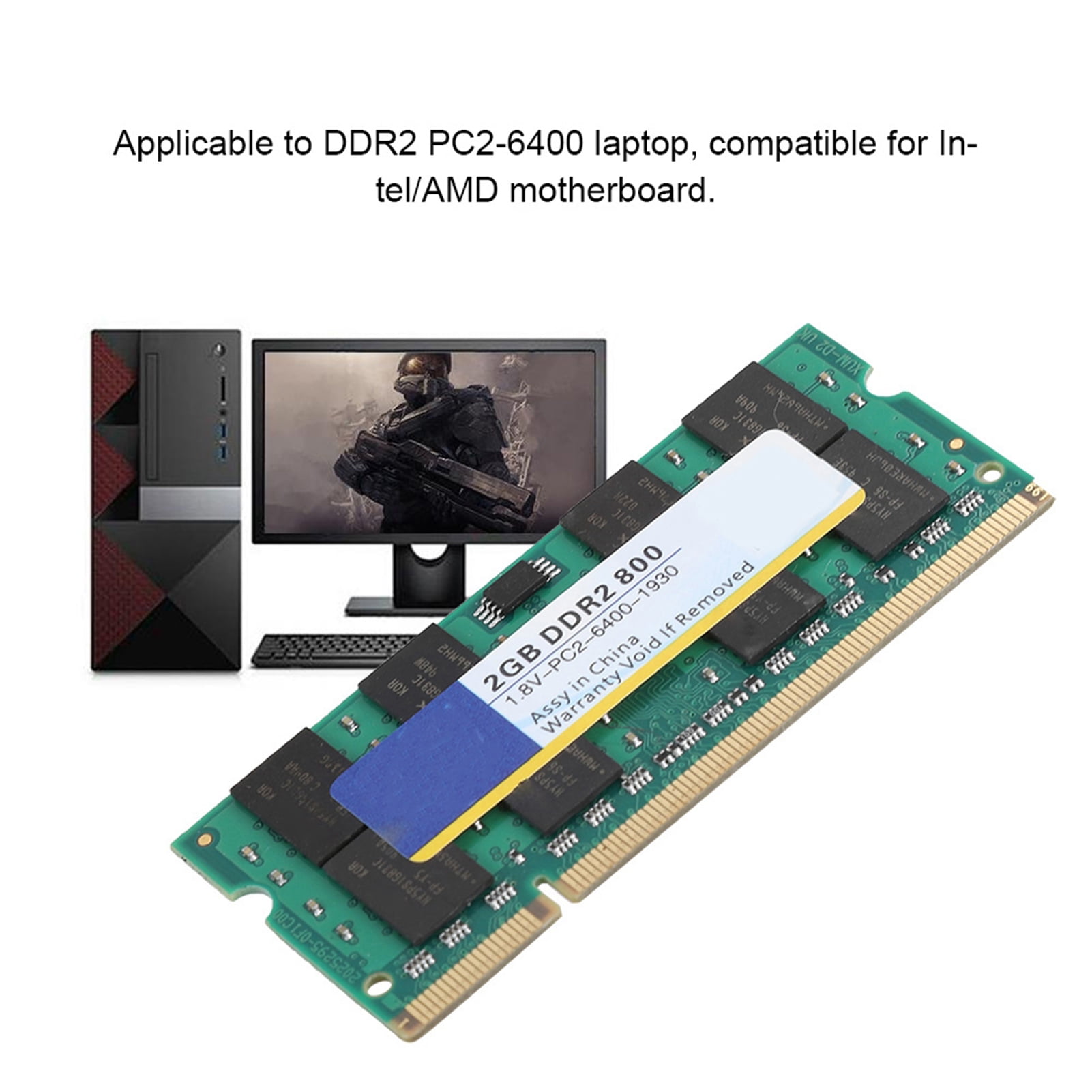 High Running Speed DDR2 800Mhz 2G 200Pin Laptop Memory Fully