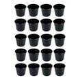 thumbnail image 4 of 20 piezas de macetas negras para guardería, contenedor para guardería, macetas versátiles 23cm, 4 of 8
