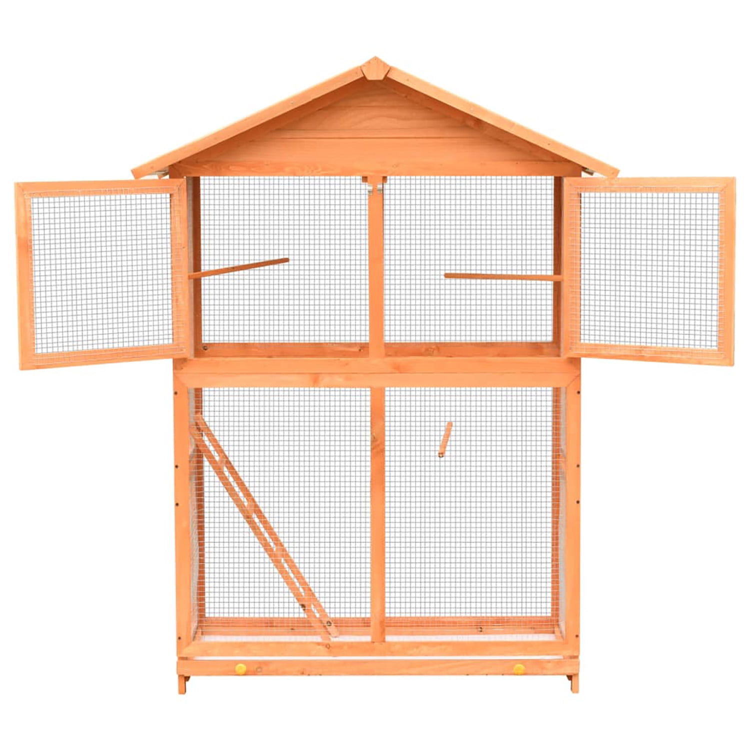 Pefilos 68" Outdoor Large Bird Cage with Universal Wheels, Wood Bird Aviaries Flight Cage Indoor Bird Habitats for Habitat for Parakeets, Lovebirds, Canaries, Gray Pefilos 68" Outdoor Large Bird Cage with Universal Wheels, Wood Bird Aviaries Flight Cage Indoor Bird Habitats for Habitat for Parakeets, Lovebirds, Canaries, Gray