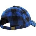 thumbnail image 6 of Royal Blue-Black Buffalo Plaid Classic Baseball Cap Dad Hat, 6 of 7