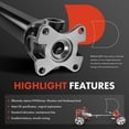 thumbnail image 5 of A-Premium Rear Complete Drive Shaft Prop Shaft Driveshaft Assembly Compatible with Ford F-150 1991-1996 4WD E4OD Automatic 4-Speed Transmission 133" Wheelbase 96.0" Bed Length Standard Cab Pickup, 5 of 5