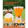 thumbnail image 4 of KFFKFF Beverage Dispenser, 3.4 Gallon Drink Dispenser for Parties, Plastic Juice Dispensers with No-Drip Spigot, Iced Tea Lemonade Juice Water Dispensers, 4 of 9