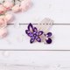 thumbnail image 2 of Peineta de flores para novia, tocado delicado, accesorio para vestido de novia, adorno para el pelo de fiesta para mujer (morado), 2 of 7