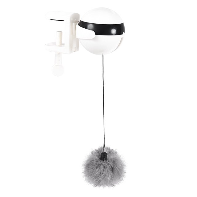 1 pieza de juguete electrónico deportivo para gatos, juguete interactivo para gatos, Yo-Yo, bola de transporte, cinturón flotante eléctrico, juguete educativo interactivo giratorio para mascotas ER