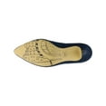 thumbnail image 4 of BELLA VITA Womens Navy Cushioned Studded Dara Pointy Toe Stiletto Slip On Leather Shootie 8.5 M, 4 of 4