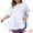 White, variant on DARING DIVA Women's Plus Tops Crew Neck Ruffle Tiered Swiss Dots Blouses 1X Dark Pink