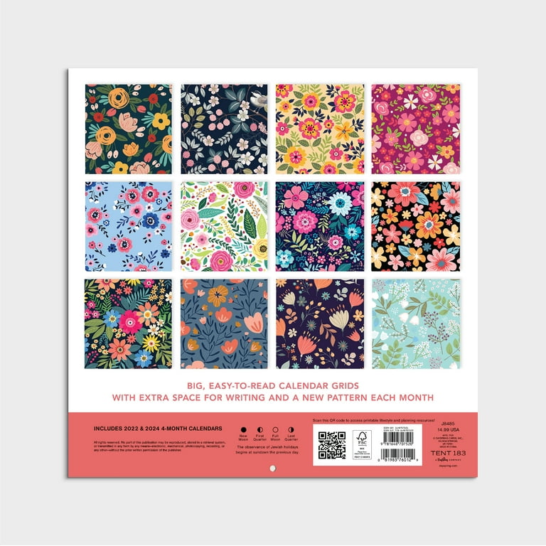 Dayspring Large Grid Calendar 2024 Betsy Charity