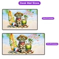 thumbnail image 5 of Scottish Fold Hello Summer with Sunglasses and Surfboard Tropical Vibes Desk Mat Full Keyboard Mouse Pad Cat Lover Kitten Owner Gifts Large Mousepad - 00007, 5 of 5