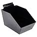 thumbnail image 3 of SSWBasics Black Plastic Slat Wall Accessory Dump Bin Set of 2 - 6” X 5 ½” X 9 ½” Slat Wall Accessories, Durable Slatwall Bins for Efficient Storage and Organization, 3 of 4