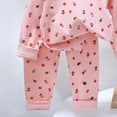 thumbnail image 4 of CAUYDY 4T 5T Unisex Little Kid Clothes Baby Boys Pajamas Toddler Girls Sleepers Long Sleeved T-Shirt and Pants 2Pcs Set Cute Fall Winter,Pink, 4 of 5