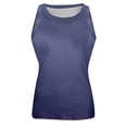thumbnail image 4 of Womens Tank Tops High Neck Sleeveless Ribbed Tank Casual Basic Thick Strap Slim Fitted Racerback Shirts 2026 Dark Purple XL, 4 of 5