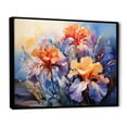 thumbnail image 2 of Designart "Meadow Iris III" Floral Floater Framed Wall Art Print, 2 of 7