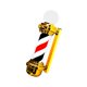 thumbnail image 2 of Luz de poste de barbería de 23,6 ", luz de señal abierta de salón, LED montada en la pared, peluquería, peluquería, señal abierta para salón de rojo negro, 2 of 8