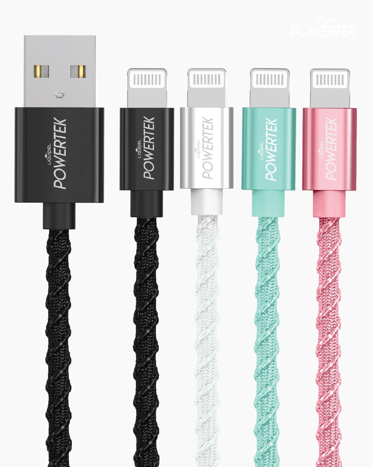 Powetrek Lightning Twizzler Cable White