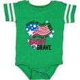 thumbnail image 3 of Inktastic Home of the Free Because My Daddy is Brave Boys or Girls Baby Bodysuit, 3 of 5