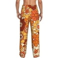thumbnail image 3 of Balery Men'S Hippie Flower Pants,Sleepwear Pants,Pajama Pants,Pj Bottoms Drawstring And Pockets-X-Large, 3 of 9