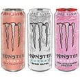 thumbnail image 3 of Monster Energy Ultra Variety Pack, Zero Ultra, Ultra Peachy Keen, Ultra Strawberry Dreams, Sugar Free Energy Drink, 16 Ounce (Pack of 15), 3 of 3