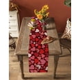 thumbnail image 5 of Ldtrchee Red Love Heart Valentines Table Runner 108 Inches, Pink Love Heart Bed Runner Dresser Scarves Tabletop for Indoor Outdoor Parties/Ceremony/Banquet, 13"x 108", 5 of 8