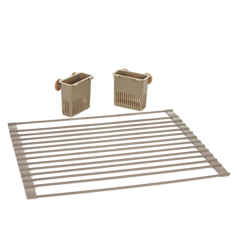 Curtis Stone MultiPurpose RollUp Trivet and Drying Rack 745150 Used