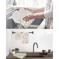 thumbnail image 5 of Easter Bunny Kitchen Dish Towels for Drying Dishes Set of 4, Eggs Lovely Rabbits Spring Tulips Floral Yellow Waffle Weave Microfiber Hand Tea Bathroom Towels Quick Dry & Absorbent Towel 15.7x23.6, 5 of 7