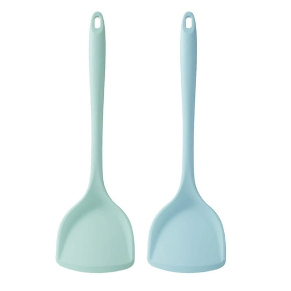 Silicone Wok Spatula Silicone Spatula Cooking Utensils Set Non-Stick Heat Resistant Flip Spatula Non-Stick Rubber Spatula Baking Spatula Nordic Green X1