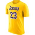 thumbnail image 2 of Men's Nike LeBron James Gold Los Angeles Lakers Icon 2022/23 Name & Number T-Shirt, 2 of 3