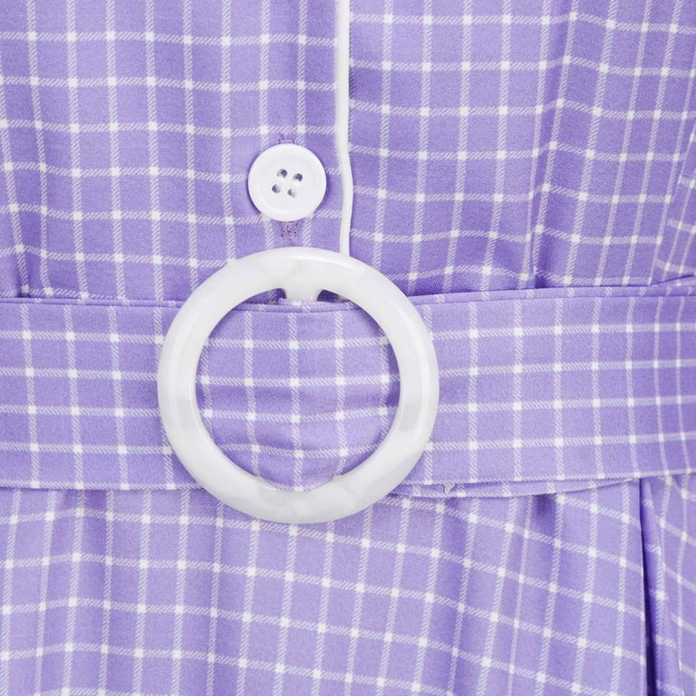 Vintage-Inspired Button Purple Summer Dress Vintage-Inspired Button Purple Summer Dress